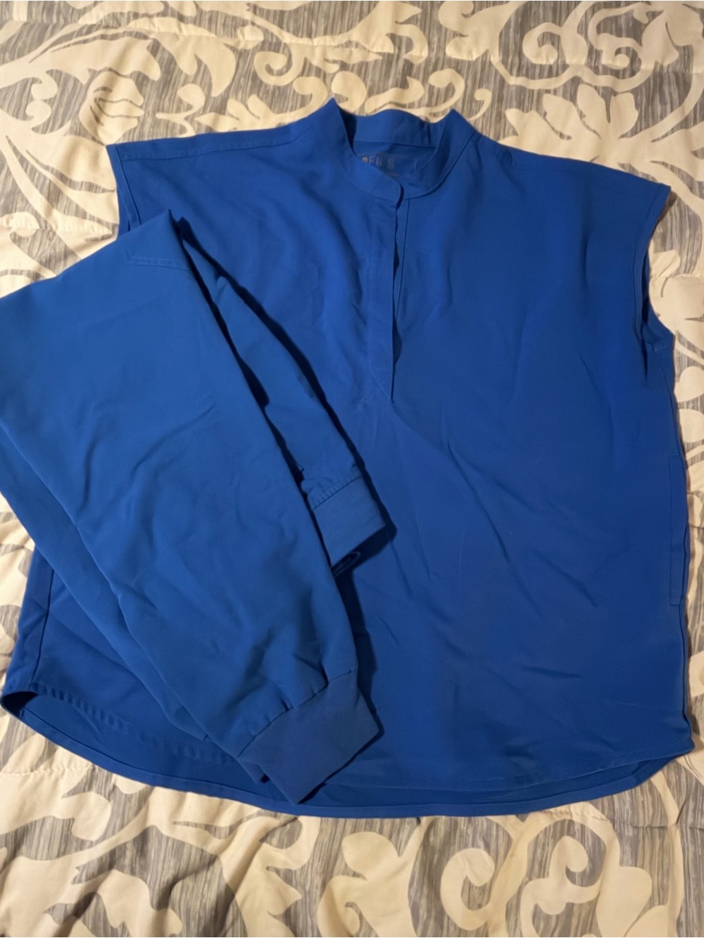 FIGS Rafaela Scrub Top + Slim Jogger Pants Set Royal Blue Size Medium M